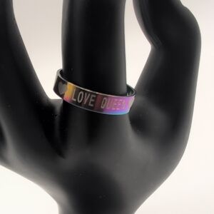 NWOT | Love Queen Iridescent Ring Stainless Steel
